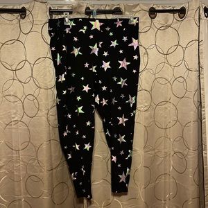 Torrid reflective star leggings size 3